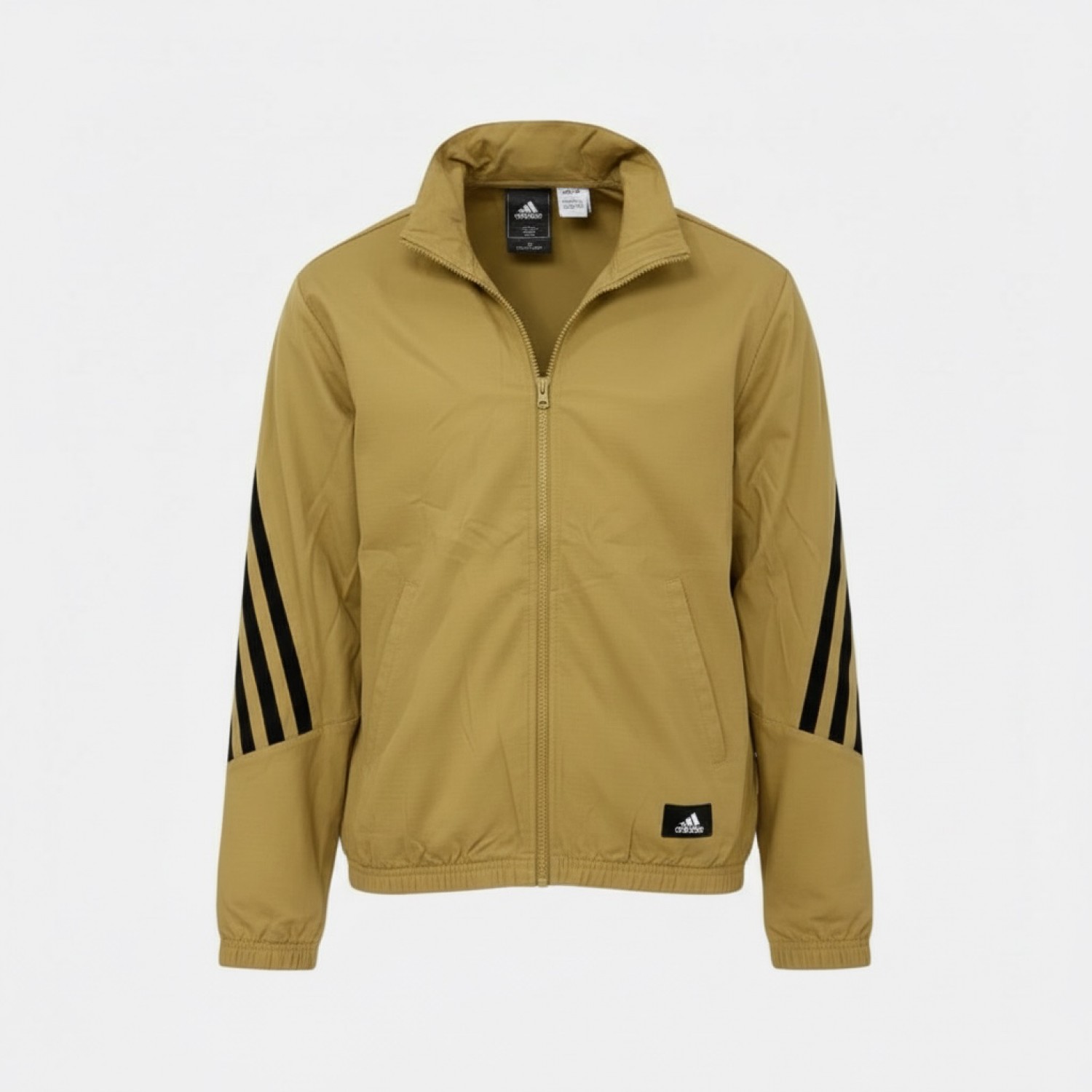 Adidas 3-Stripes Track Jacket Μπεζ Μαύρο /pre owned